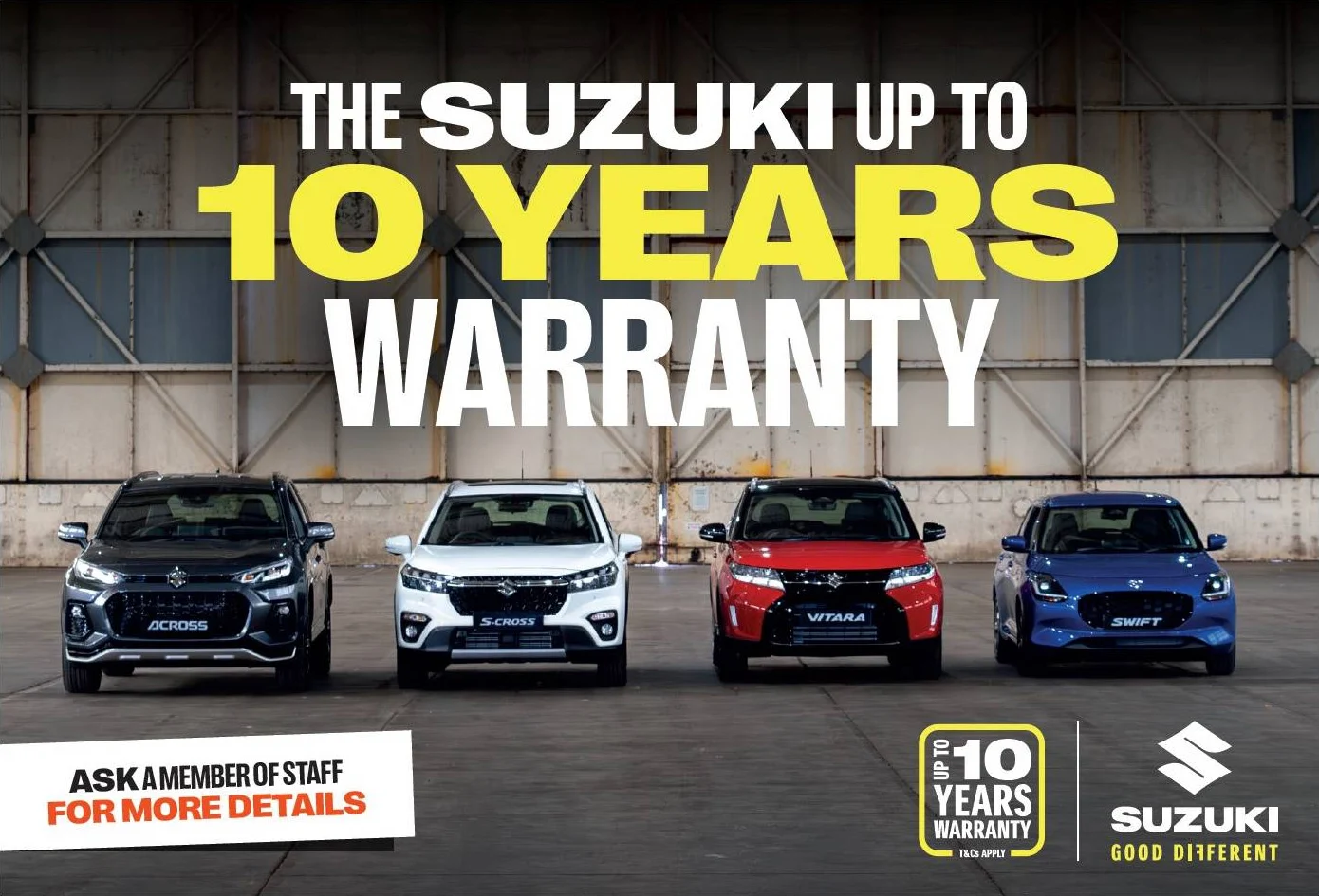 Suzuki launches 10 year Service Activated Warranty